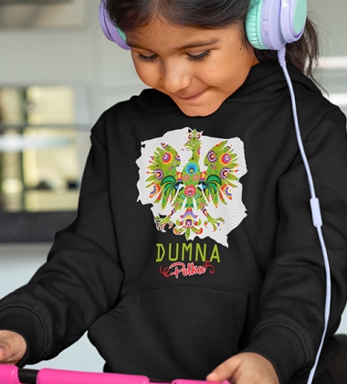 Bluza z kapturem dziecięca DUMNA POLKA